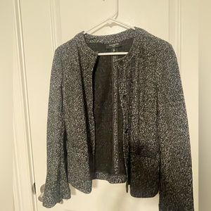 Like New Talbots black/white 12P tailored sweater/ blazer/ jacket